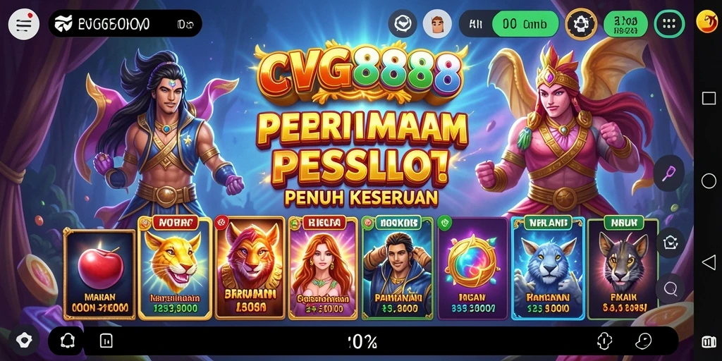 Screenshot gameplay CVG8888 yang menampilkan keseruan bermain Slot.
