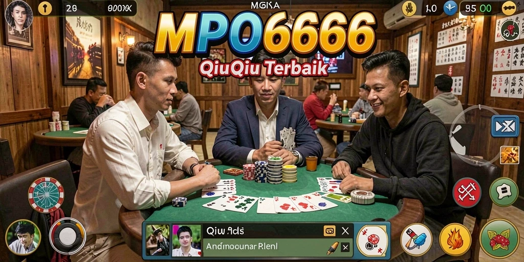 Tampilan menarik dari gameplay QiuQiu di MPO666.
