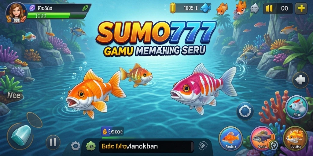 Tampilan menarik saat menangkap ikan di SUMO777.